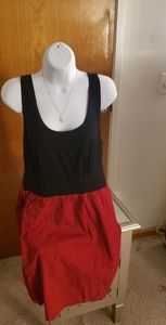 Tank Top Style Dress Black and Red